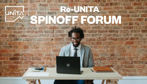 Locandina ufficiale dell'evento Re-UNITA Spin Off Forum 2023