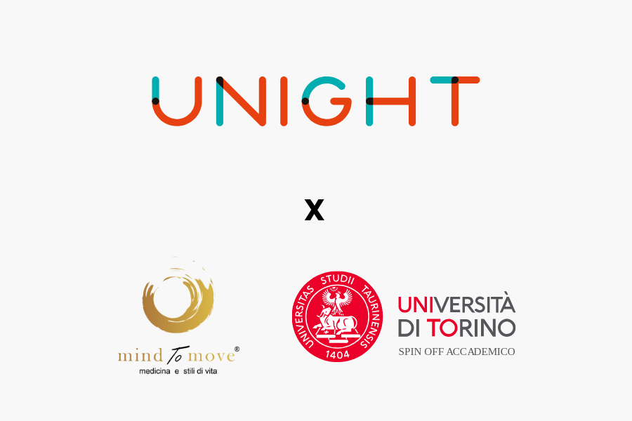 Loghi di Unight e Mind To Move in partnership