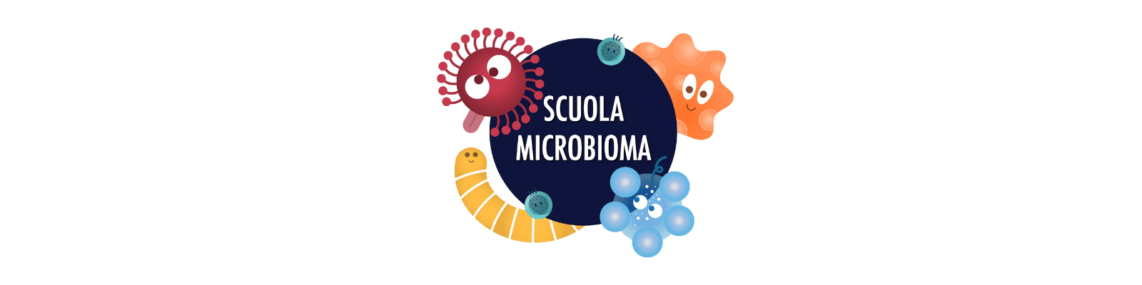 Banner con il logo della Scuola Microbioma di Torino